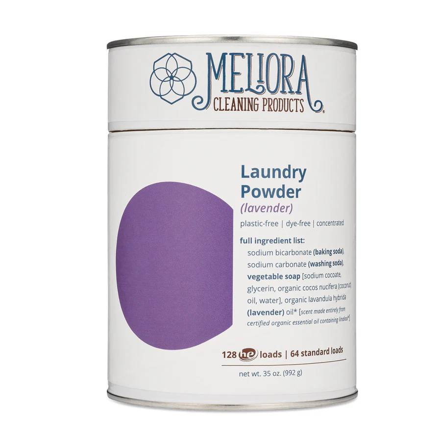 Meliora LP-64-LAV Lavender Laundry Powder Detergent - 128 HE (64 Standard) Loads